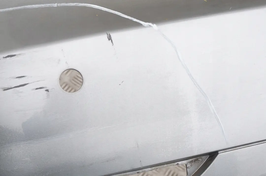 BMW 5 Series E60 1 Saloon Rear Bumper PDC Silbergrau Grey Metallic A08 - SKU 0149318-SBG1 - Part number 0149318