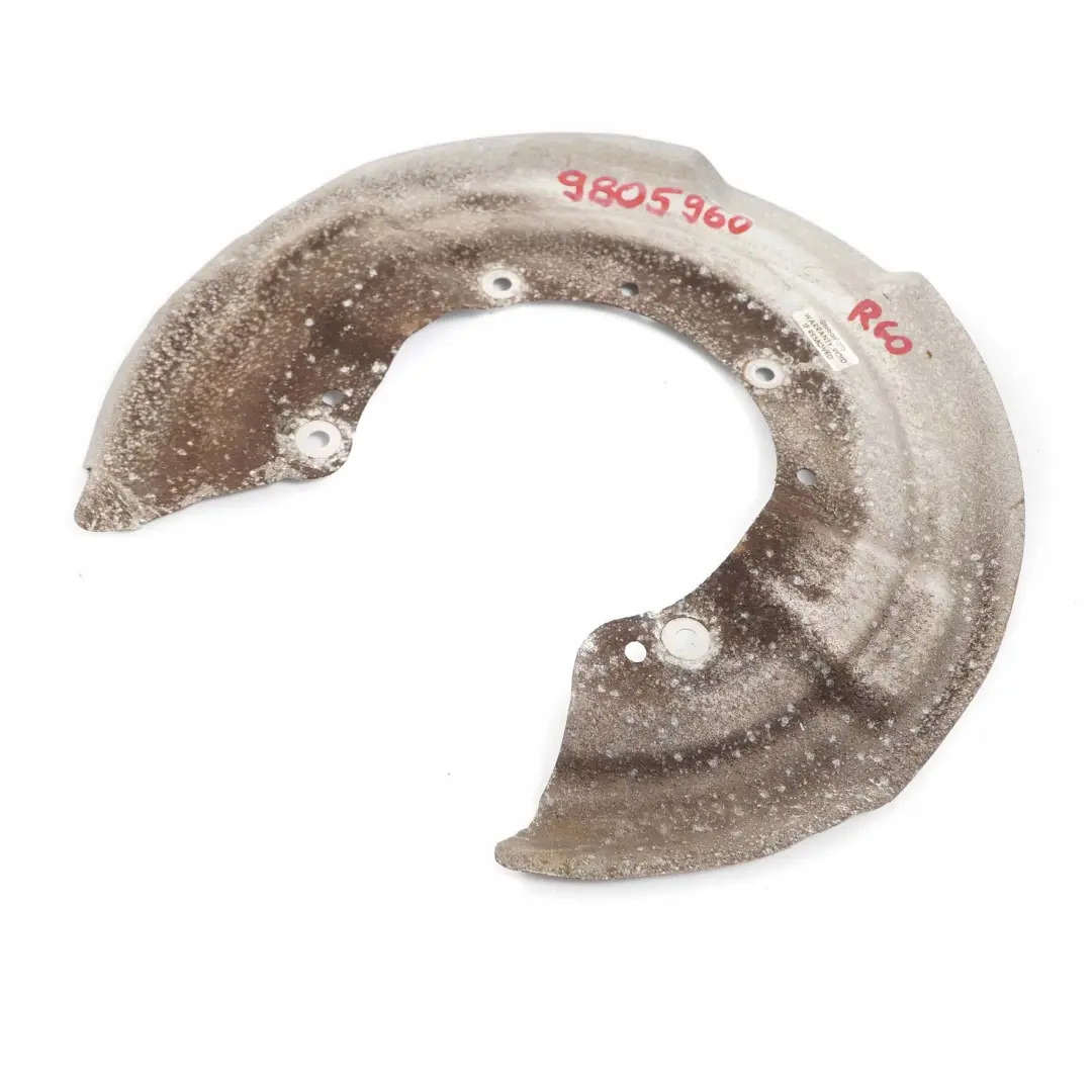Mini R60 R61 Arriere Gauche Droite Bremssattelscheibe Frein Garde-Boue - SKU 9805960 - Numéro de pièce 9805960