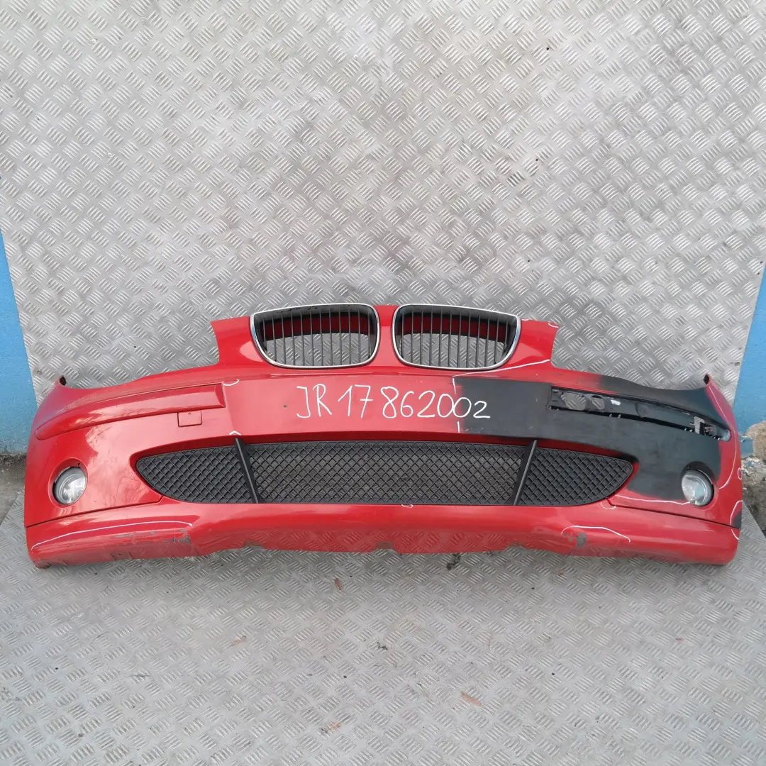 Complete Front Bumper Japanrot Japan Rot Red - 438 to BMW 1 SERIES 1 E87 with Part number 51110032635 BMW 1 SERIES 1 E87 Complete Front Bumper Japanrot Japan Rot Red - 438 - SKU 0032635-JR1 - Part number 51110032635