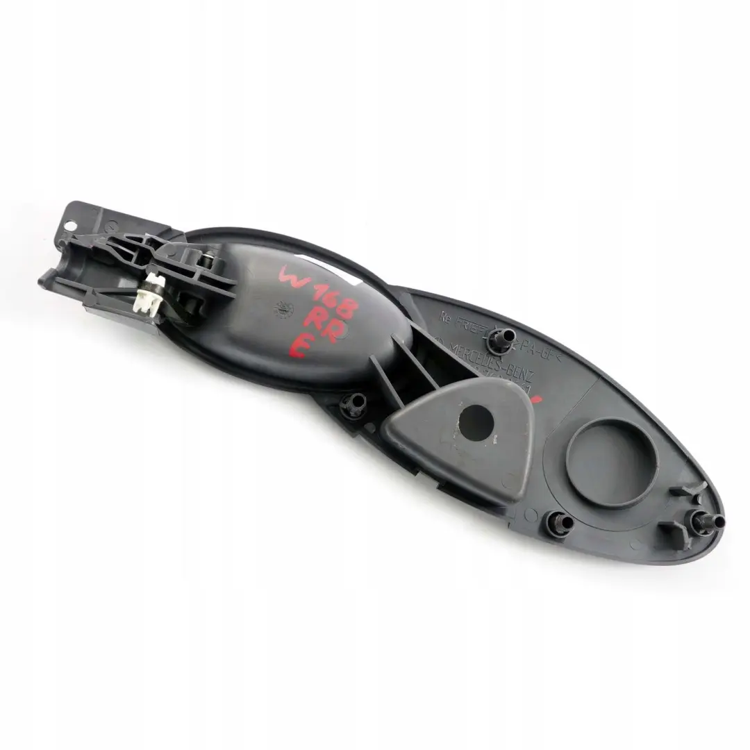 Interior Tirador Puerta Trasera Derecha Gris para Mercedes W168 con número de pieza A1687600661 Mercedes W168 Interior Tirador Puerta Trasera Derecha Gris - SKU A1687600661 - Número de pieza A1687600661