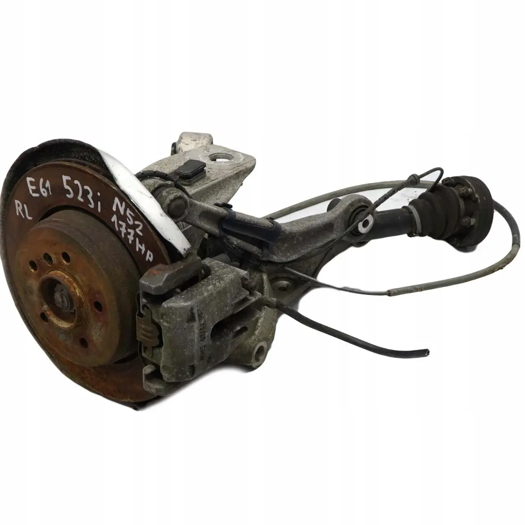 BMW 5 E61 523i N52 Eje Salida Trasero Izquierdo Suspensión Pierna Rueda Portador - SKU 6770923-7 - Número de pieza 6770923