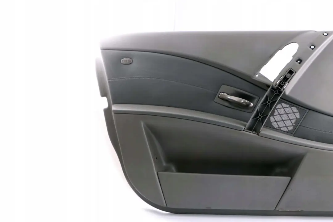 BMW 5 Series E60 E61 Door Card Lining Leather Trim Panel Front Left N/S Grey - SKU 7076169 - Part number 7076169