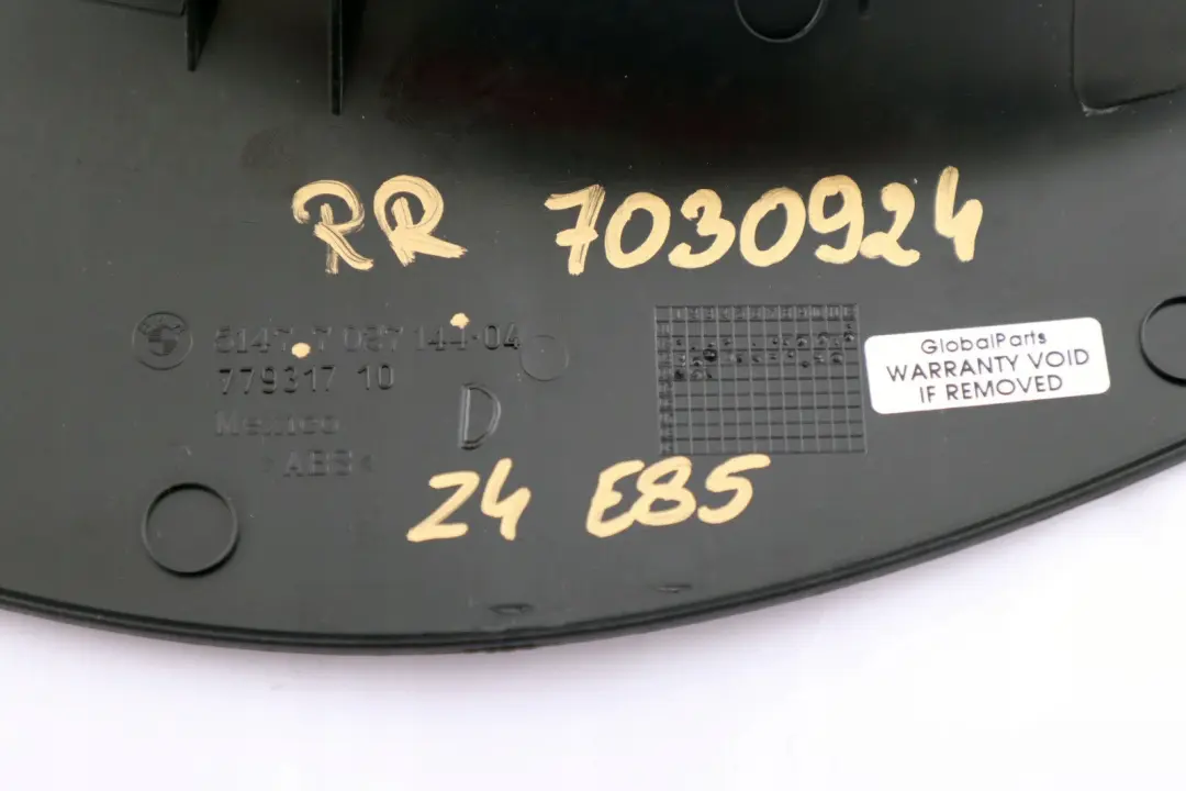 Reihe E85 E86 Blende rechts ANTHRAZIT Black Schwarz 5147 für BMW Z4 mit Teilenummer 7030924 BMW Z4 Reihe E85 E86 Blende rechts ANTHRAZIT Black Schwarz 5147 - SKU 7030924 - Teilenummer 7030924