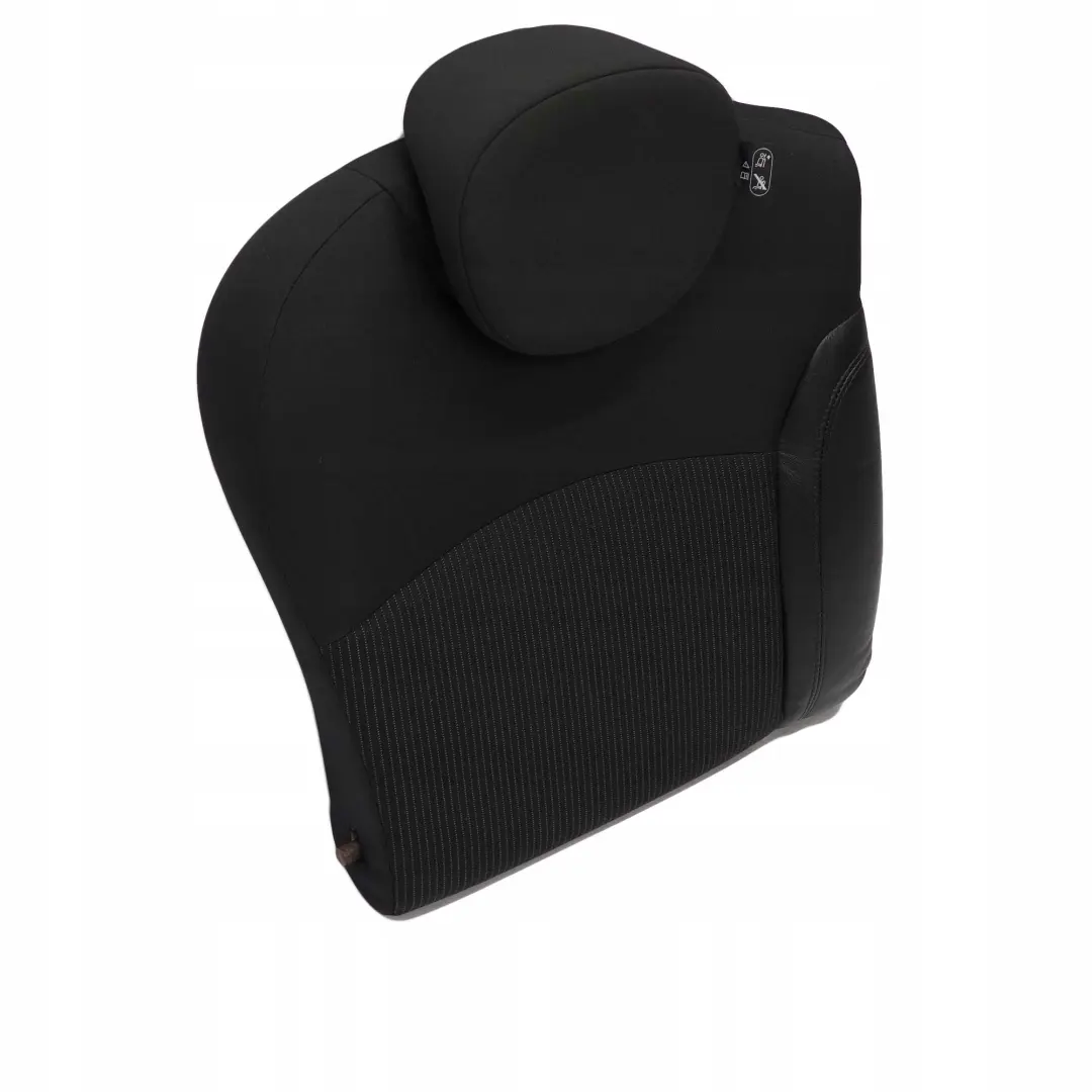 Mini Cooper One R56 LCI Rear Right O/S Seat Backrest Cloth / Leather Black - SKU 7270376 - Part number 7270376