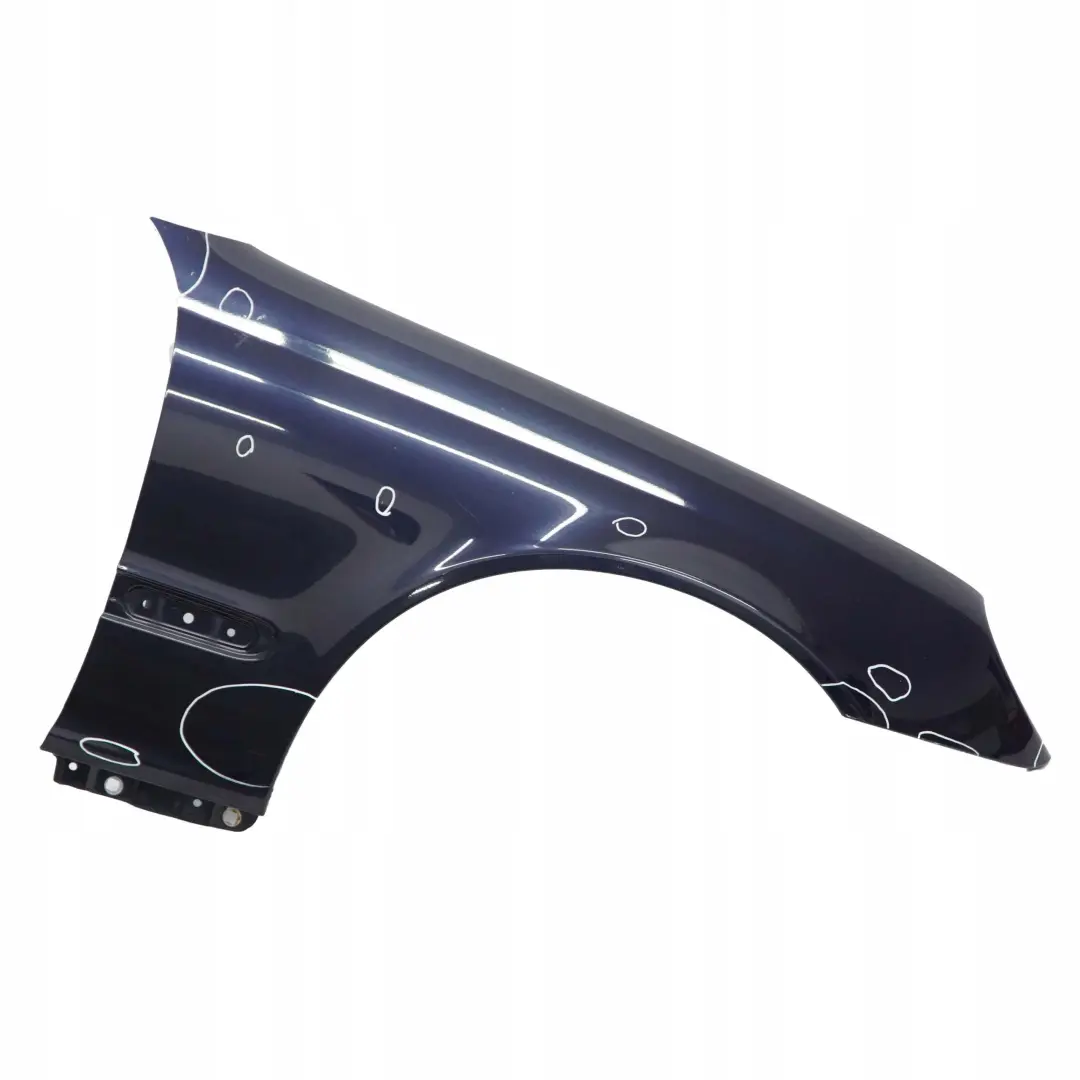 Delantero Derecho Panel Lateral Guardabarros Tanzanite Azul - 359 para Mercedes W203 con número de pieza A2038800218 Mercedes W203 Delantero Derecho Panel Lateral Guardabarros Tanzanite Azul - 359 - SKU A2038800218-TB - Número de pieza A2038800218