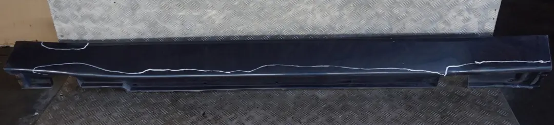 Door Sill Cover Skirt Right O/S Toledoblau Toledo Blue Blau to BMW 7 Series E65 with Part number 0140038 BMW 7 Series E65 Door Sill Cover Skirt Right O/S Toledoblau Toledo Blue Blau - SKU 0140038-TDB - Part number 0140038