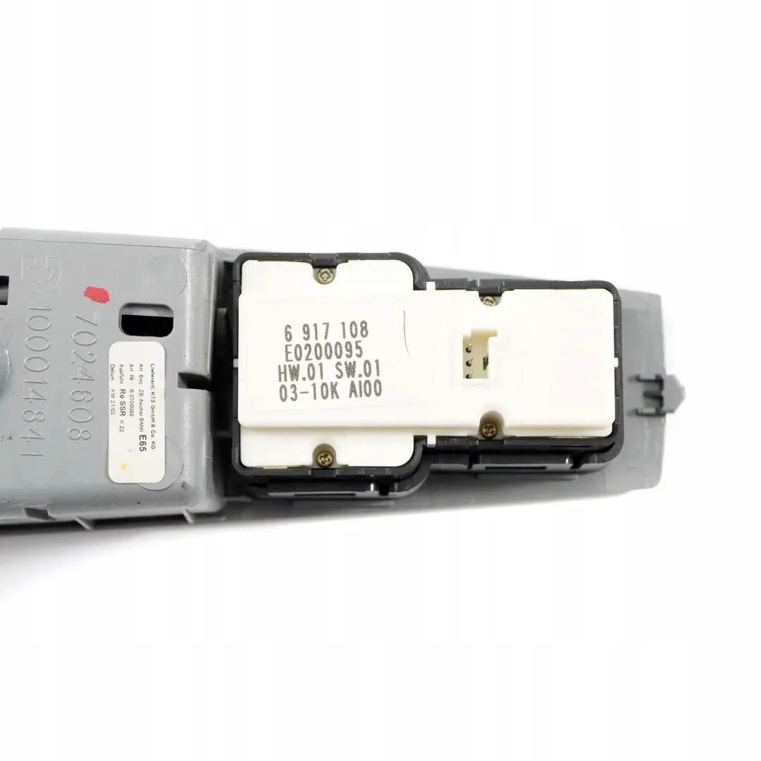 Interrupteur Leve-vitre Calcinateur Droite pour BMW E65 E66 à propos du numéro de pièce 7024608 BMW E65 E66 Interrupteur Leve-vitre Calcinateur Droite - SKU 7024608 - Numéro de pièce 7024608