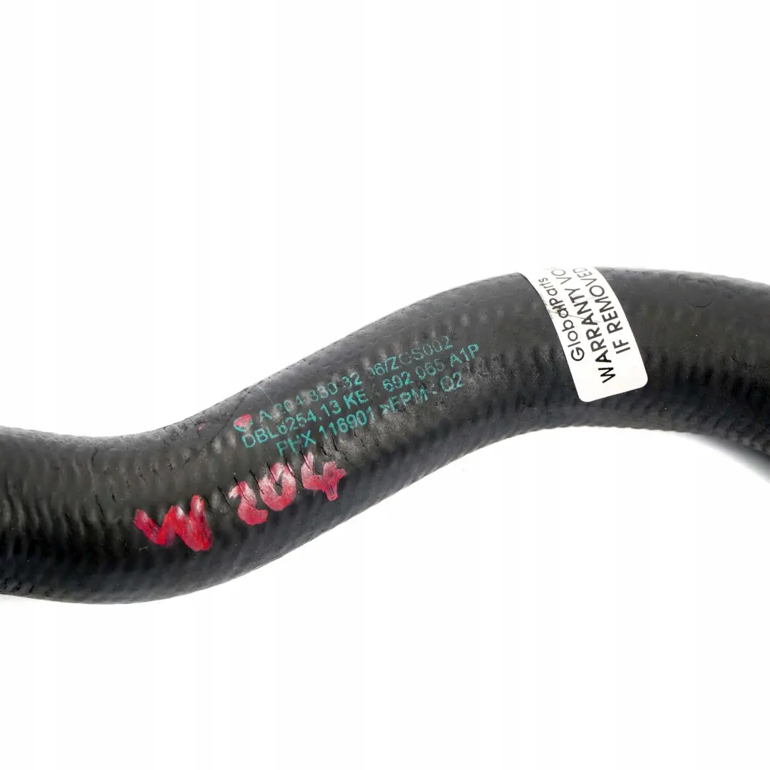 Mercedes W204 200 220 CDI OM646 Manguera del refrigerante del agua del motor - SKU A2048303296 - Número de pieza A2048303296