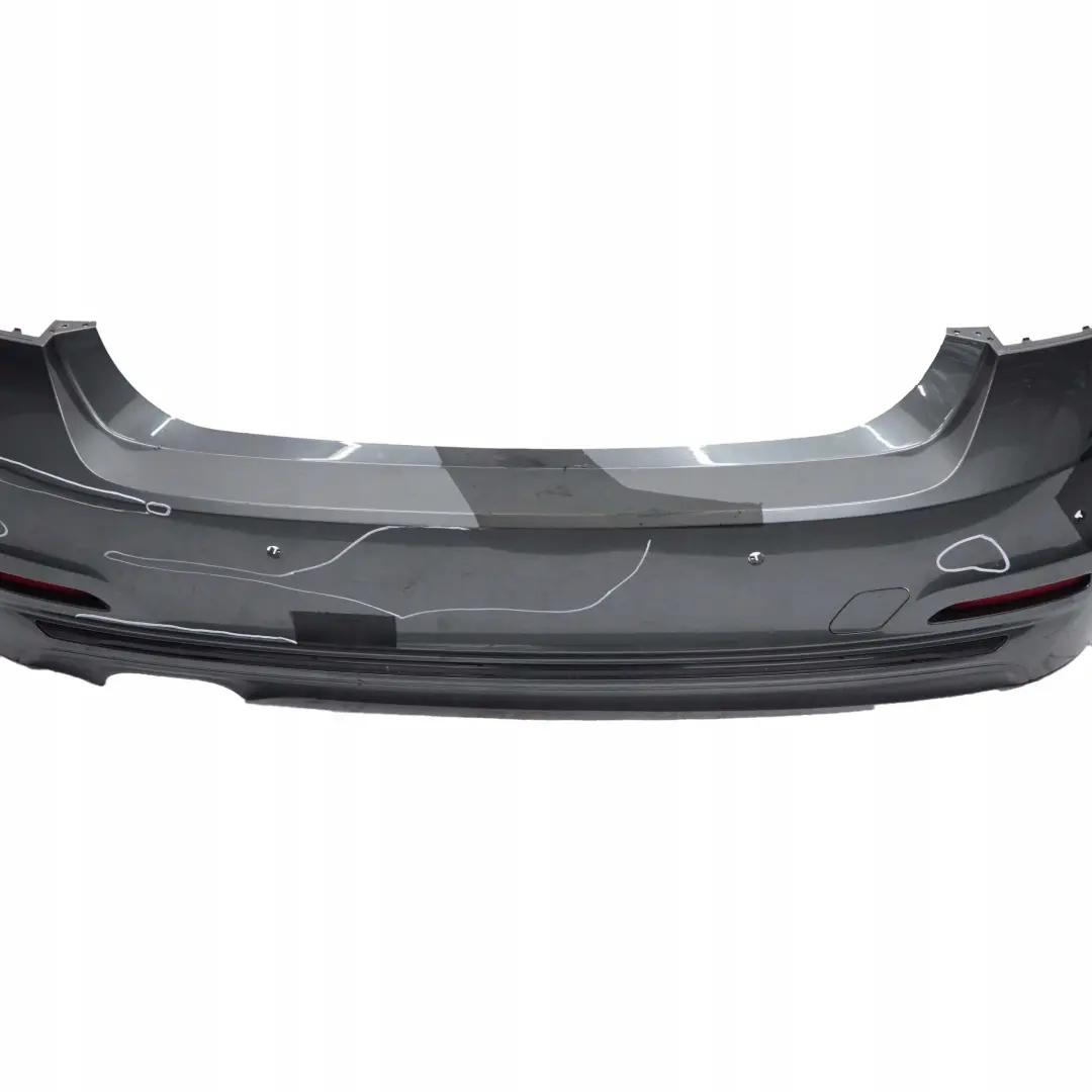 Bumper Trim Panel PDC Mineralgrau Grey - B39 to BMW 3 F30 LCI Sport Line Rear with Part number 7384603 BMW 3 F30 LCI Sport Line Rear Bumper Trim Panel PDC Mineralgrau Grey - B39 - SKU 7384603-MG - Part number 7384603