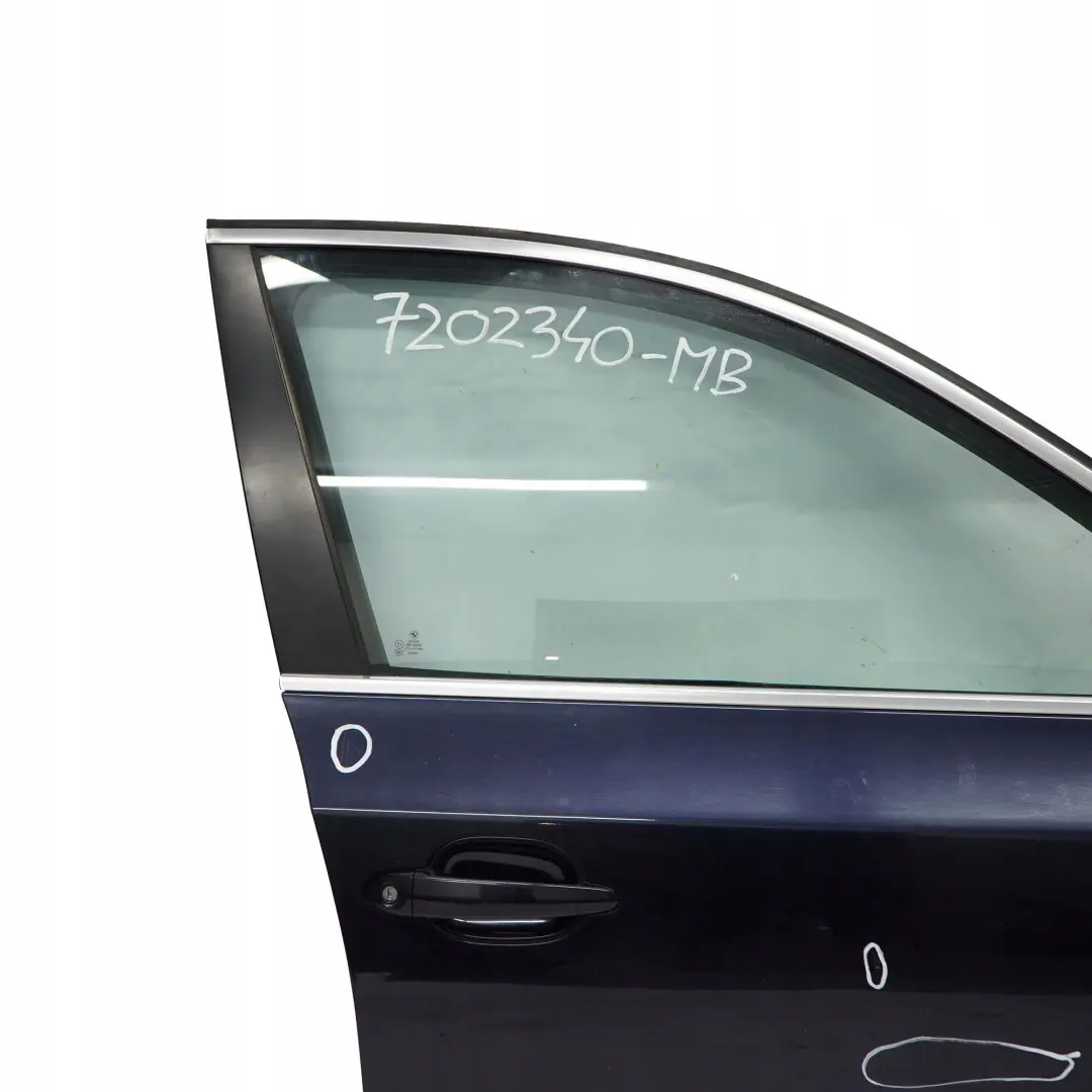 Puerta Delantera Derecha Monacoblau Azul Monaco Metalizado - A35 para BMW E60 E61 con número de pieza 7202340 BMW E60 E61 Puerta Delantera Derecha Monacoblau Azul Monaco Metalizado - A35 - SKU 7202340-MB - Número de pieza 7202340