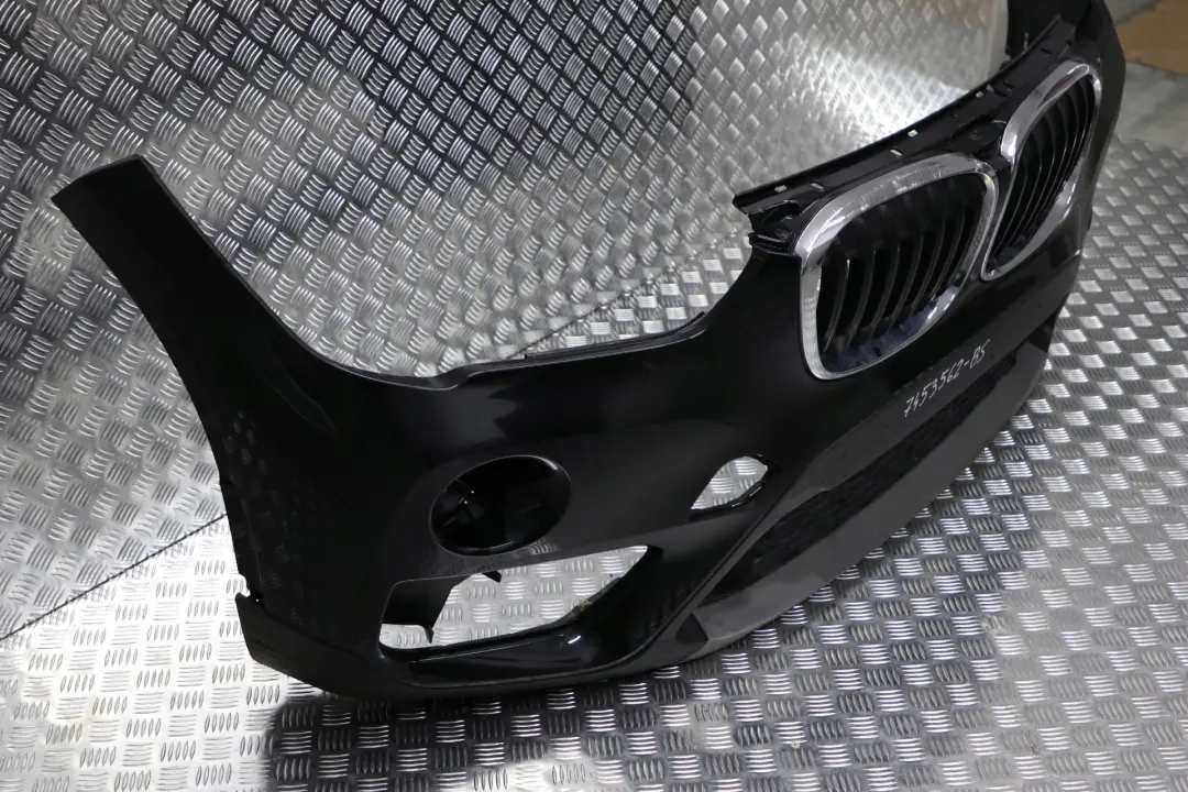Front Bumper Trim Panel Black Sapphire Metallic - 475 to BMW X1 Series F48 with Part number 7453562 BMW X1 Series F48 Front Bumper Trim Panel Black Sapphire Metallic - 475 - SKU 7453562-BS - Part number 7453562