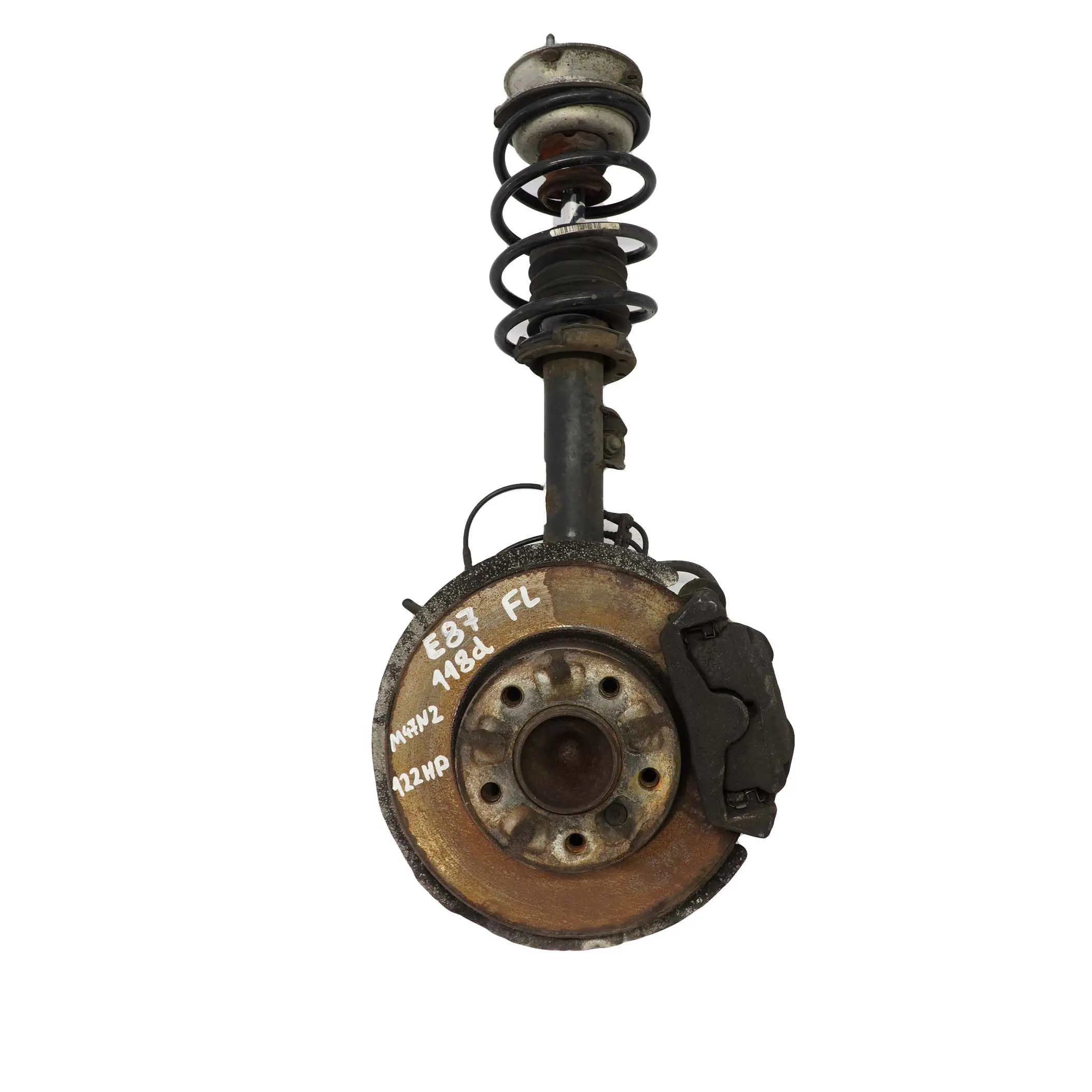 BMW E87 118d M47N2 Amortyzator zwrotnica lewa