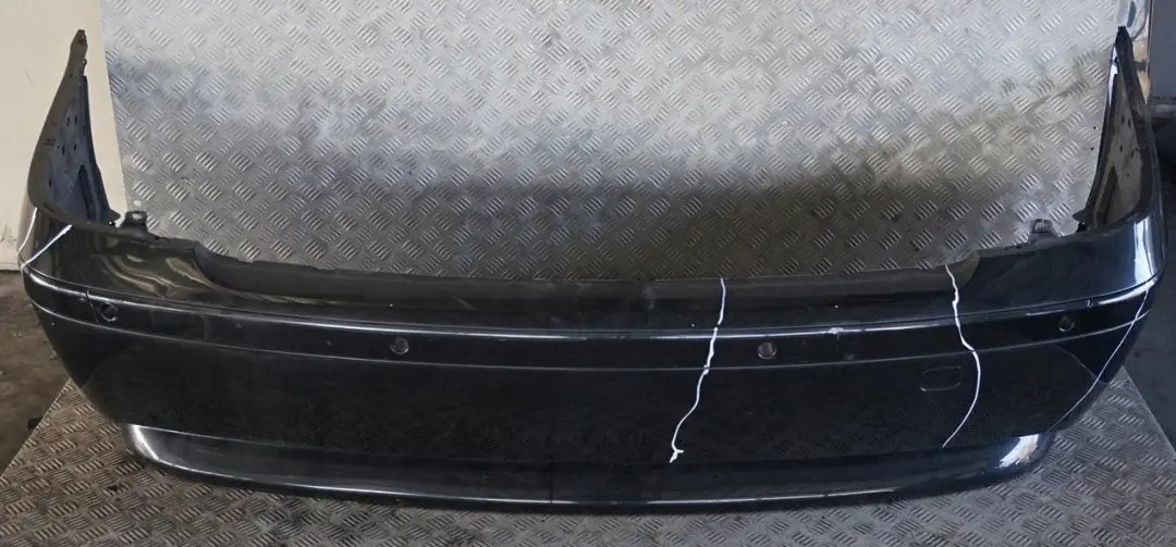 BMW 7 Series E65 E66 E67 Rear Bumper Panel Black Sapphire Metallic - 475 - SKU 0136743-BS - Part number 0136743
