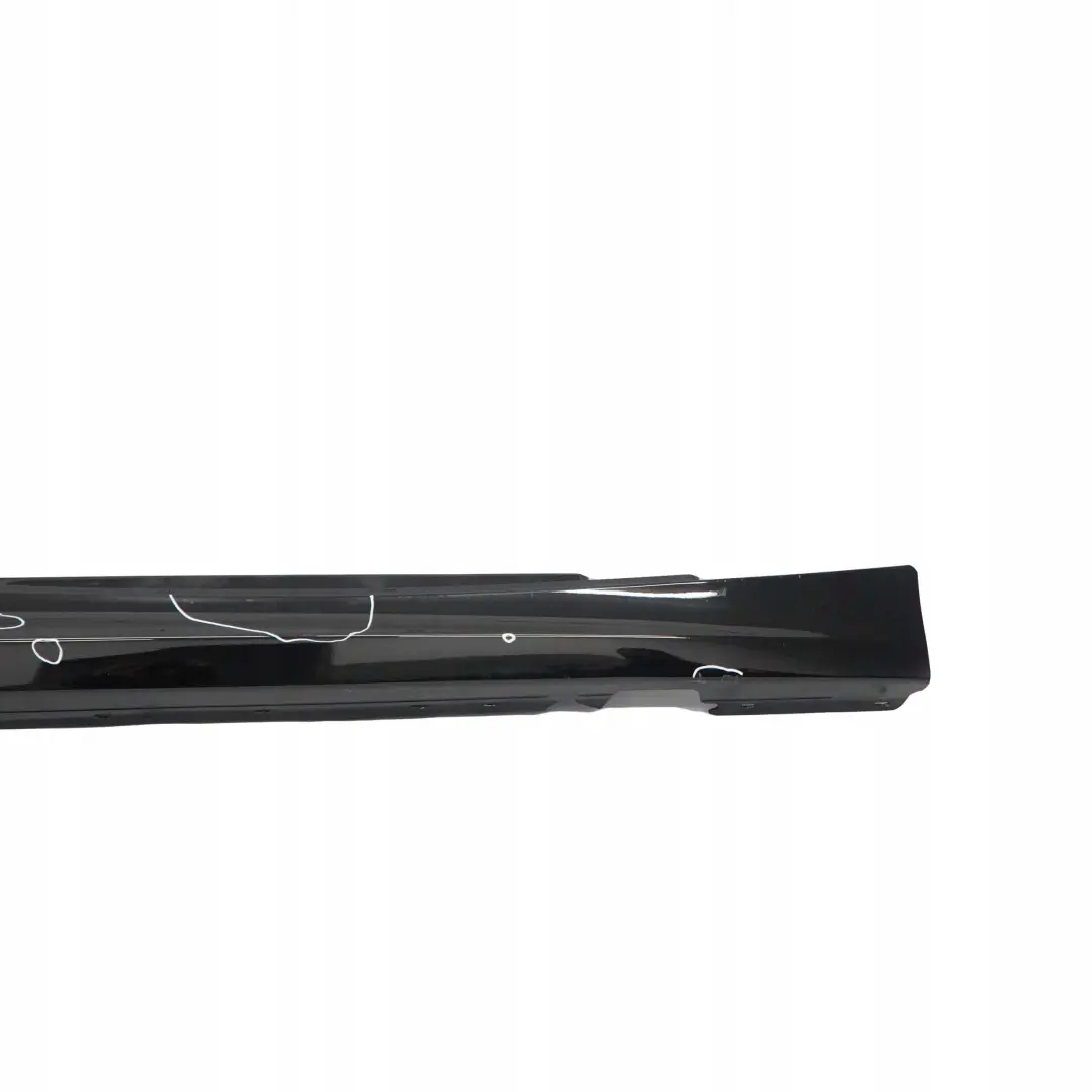 BMW E81 E82 E88 Sill Strip Side Skirt Right Schwarz Black - 668 - SKU 0036142-SCH7 - Numero di parte 0036142