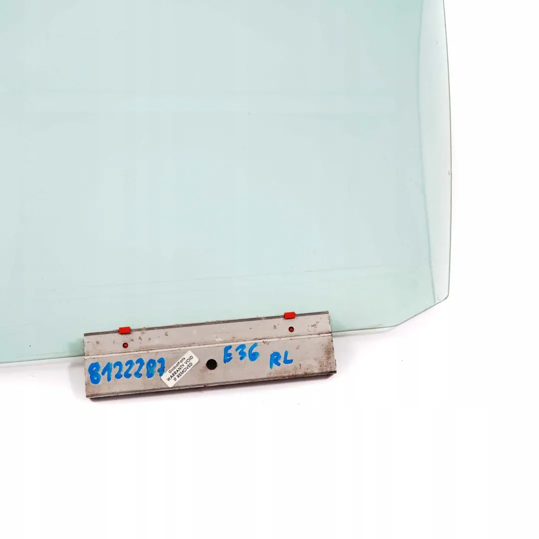 Puerta Trasera Izquierda Ventana Lateral Verde AS2 para BMW 3 E36 Berlina Touring con número de pieza 8122287 BMW 3 E36 Berlina Touring Puerta Trasera Izquierda Ventana Lateral Verde AS2 - SKU 8122287 - Número de pieza 8122287