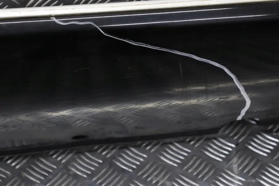 BMW X5 E70 Schwellerleiste Schweller Trittbrett Rechts Black Sapphire - 475 - SKU 7163556-BS - Teilenummer 7163556