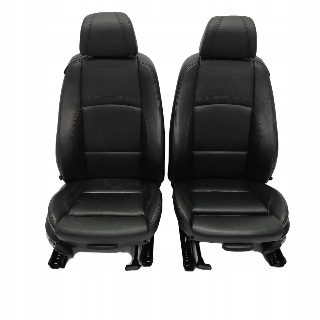 BMW Coupe Heated M Sport Black Leather Interior Electric Seats Door Cards - SKU E92 Black Leather Seats - Part number E92