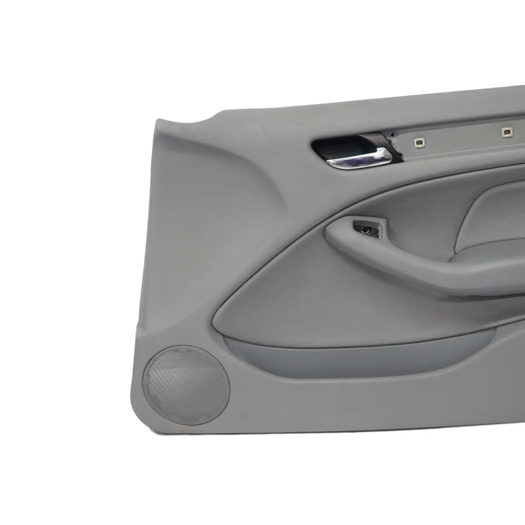 BMW 3 E46 Saloon Touring Front Right O/S Trim Panel Door Card Cloth Fabric Grey - SKU 7043054 - Part number 7043054
