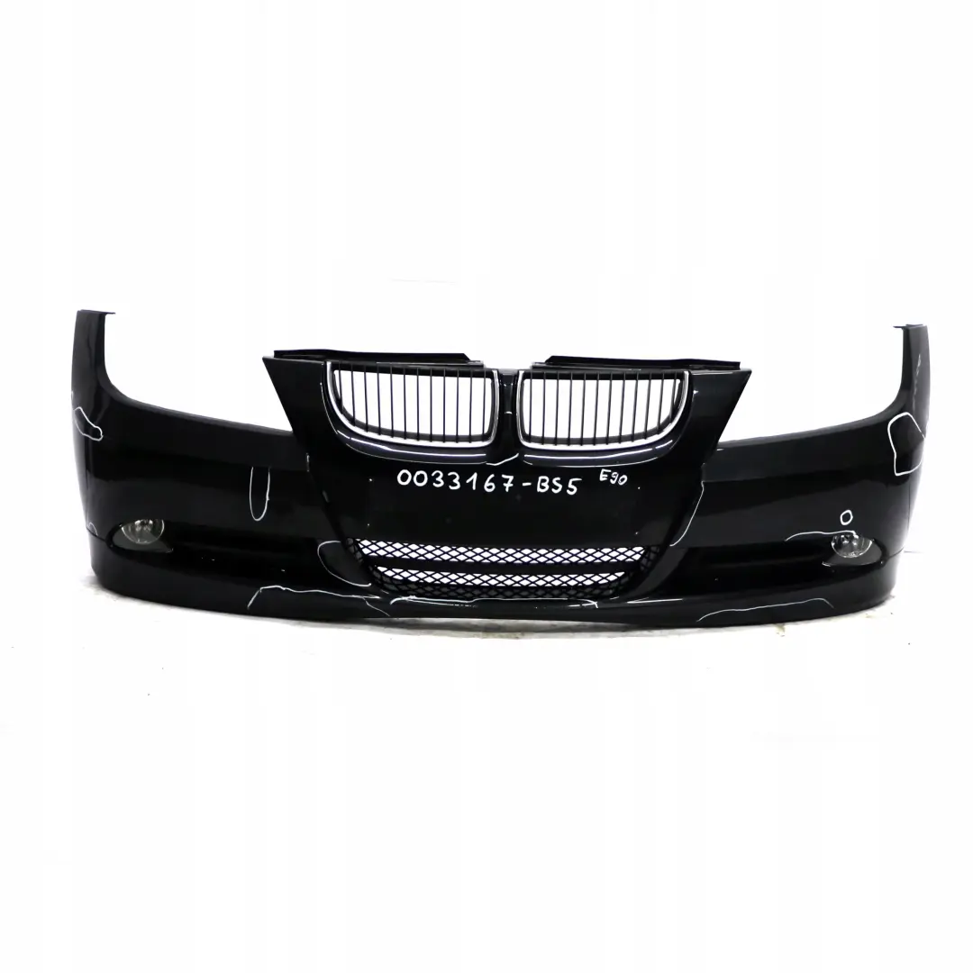 Front Bumper Trim Panel Complete Black Sapphire Metallic to BMW 3 Series E90 E91 5 with Part number 33167 BMW 3 Series E90 E91 5 Front Bumper Trim Panel Complete Black Sapphire Metallic - SKU 0033167-BS5 - Part number 33167