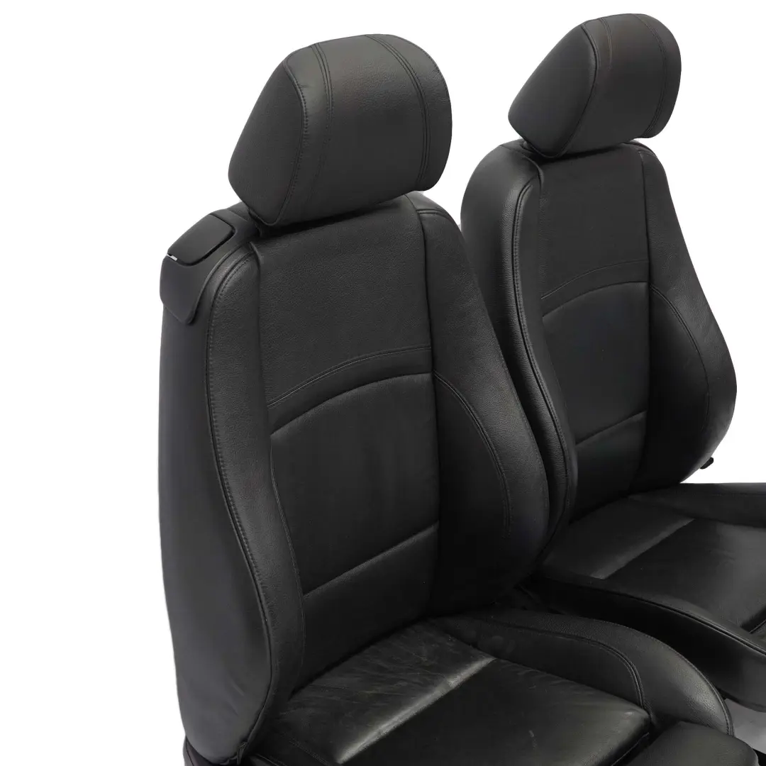 BMW Coupe Heated M Sport Black Leather Interior Electric Seats Door Cards - SKU E92 Black Leather Seats - Part number E92