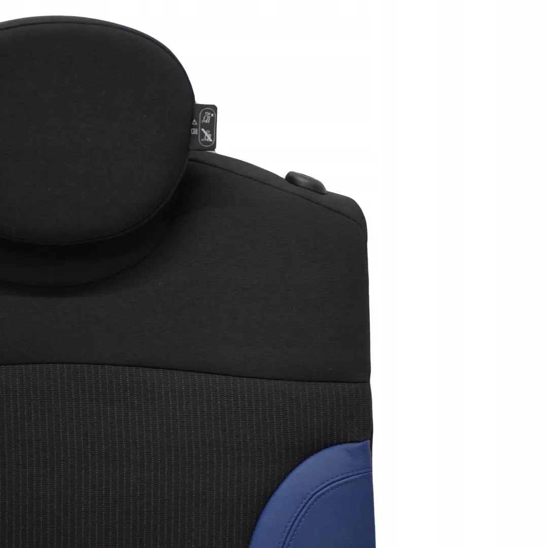 Trasero Derecho O / Respaldo del asiento Tela / Cuero Azul para Mini One R55 Clubman con número de pieza 2756742 Mini One R55 Clubman Trasero Derecho O / Respaldo del asiento Tela / Cuero Azul - SKU 2756742 - Número de pieza 2756742