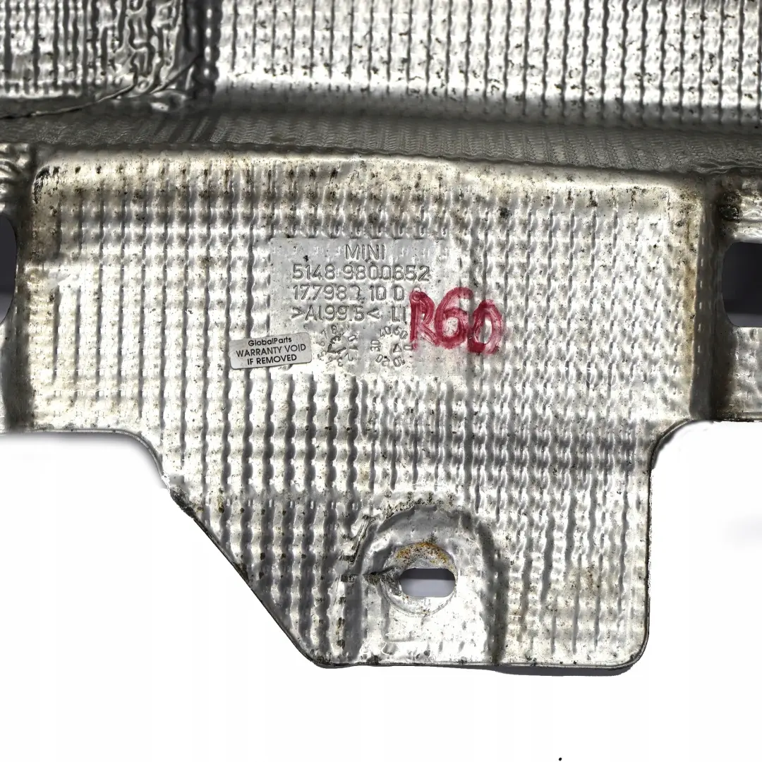 Mini R60 R61 Countryman Paceman Isolamento Termico Tunnel Diesel - SKU 9800652 - Numero di parte 9800652