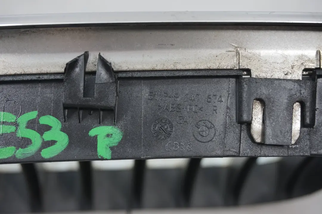 Genuine X5 Series E53 Front Right Titan Grille O/S Chrome to BMW with Part number 8402646 BMW Genuine X5 Series E53 Front Right Titan Grille O/S Chrome - SKU 8247674 - Part number 8402646