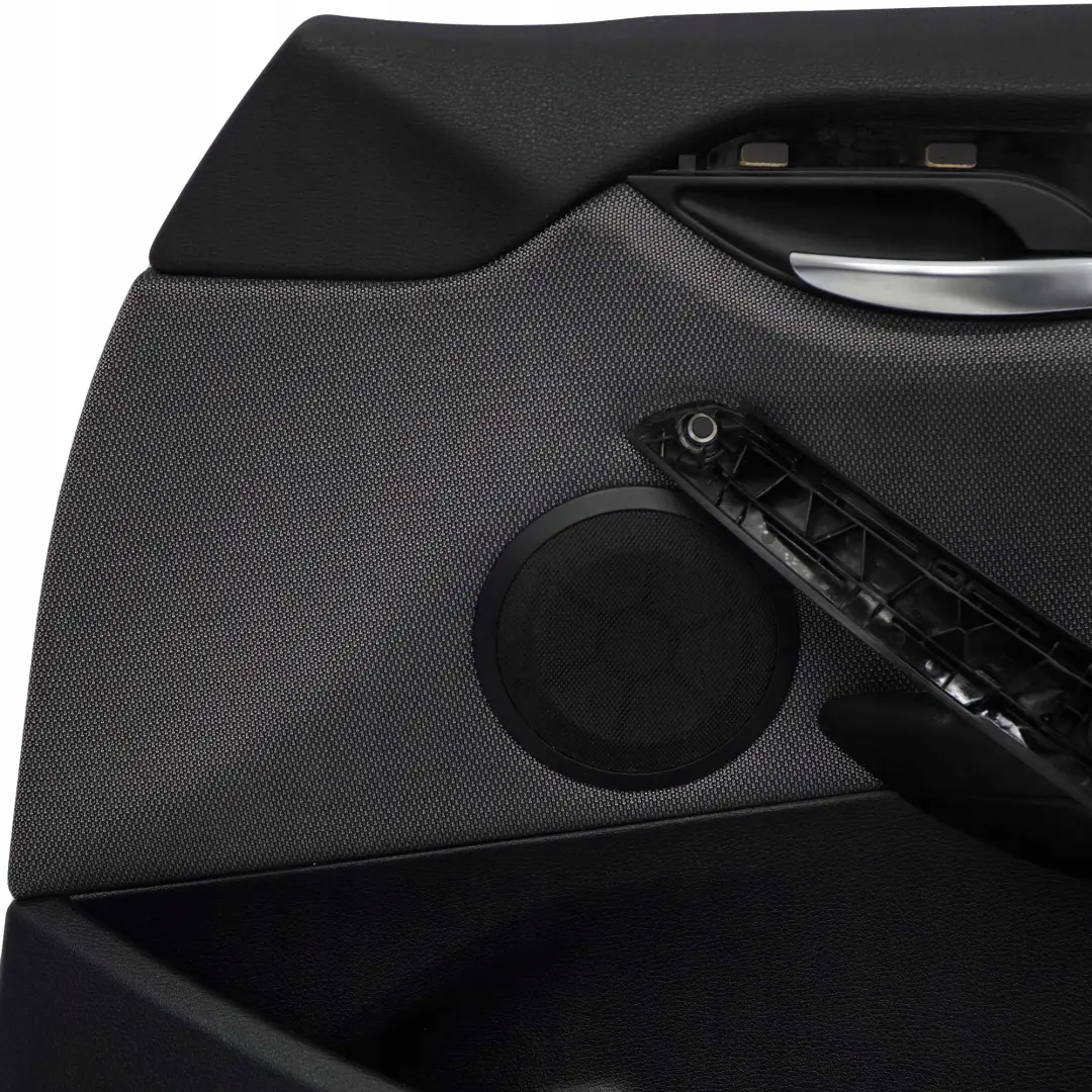 Revestimiento Puerta Delantera Derecha Tela Antracita Plateada para BMW X1 E84 con número de pieza 7320190 BMW X1 E84 Revestimiento Puerta Delantera Derecha Tela Antracita Plateada - SKU 7320190-1 - Número de pieza 7320190