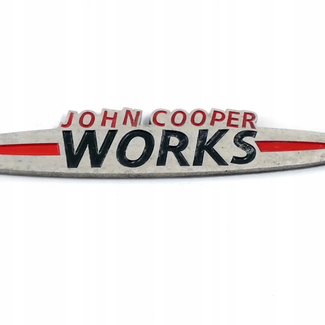 Mini Cooper S JCW John Cooper Works Emblema Logo Sello Insignia - SKU JCW-Emblem - Número de pieza JCW Emblem