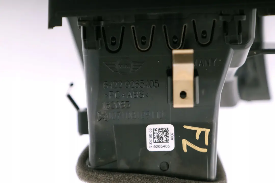 Ventation Centre Entl uftungszentrum a Gauche pour Mini Cooper F56 F57 de à propos du numéro de pièce 9265405 Mini Cooper F56 F57 de Ventation Centre Entl uftungszentrum a Gauche - SKU 9265405 - Numéro de pièce 9265405