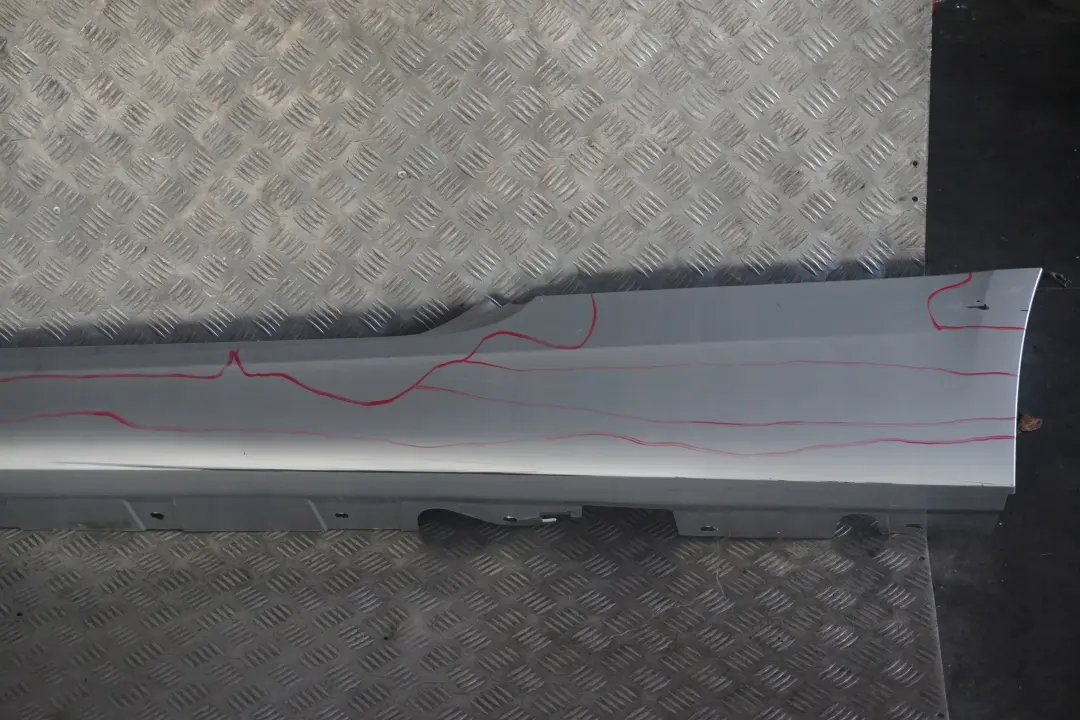 BMW E92 E93 Listello Portiera Apertura Gonna SX Argento-Titanio Sliber 354 - SKU 0034059-TS2 - Numero di parte 0034059