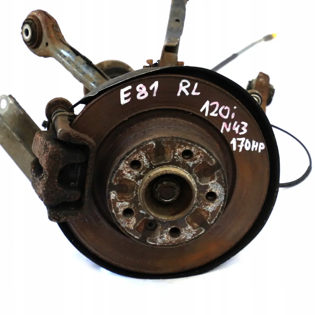 BMW E87 LCI 120i N43 Trasera Izquierda Spring Strut Pierna Freno Suspension Hub - SKU 6774809-27 - Número de pieza 6774809