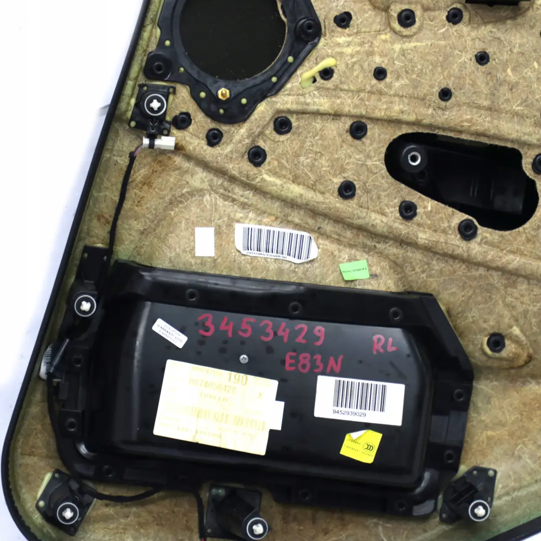 BMW E83 LCI Rear Left Door Card Lining Trim Leather Nevada Oyster - SKU 3453429 - Número de pieza 3453429