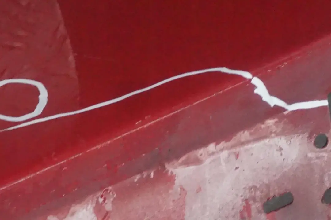 BMW 3 Series E90 E91 LCI 1 Sill Strip Side Skirt Left N/S Karmesinrot Red A61 - SKU 0037059-KAR1 - Part number 0037059