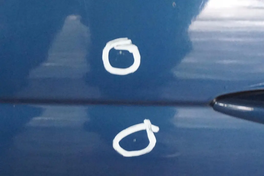 BMW E46 Porta Posteriore Sinistra Blu Topazio Blu Metallizzato - 896 - SKU 7034153-TPB - Numero di parte 7034153