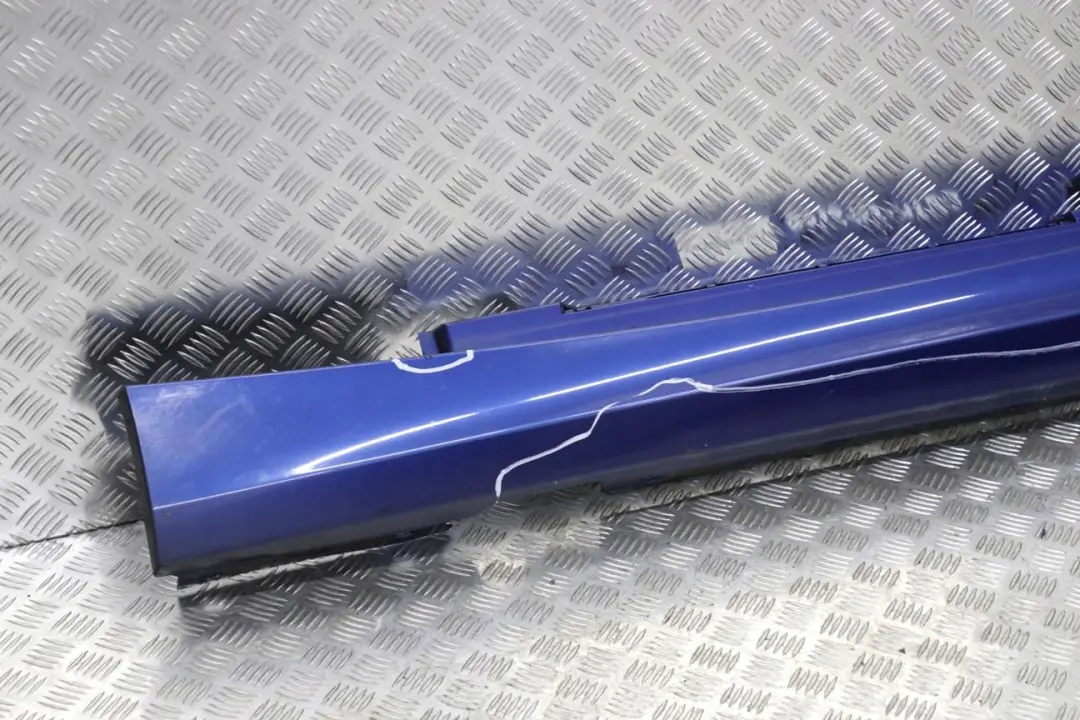 BMW 1 E87 LCI Sill Strip Side Skirt Left N/S Montegoblau Montego Blue - A51 - SKU 0036145-MTB2 - Part number 0036145