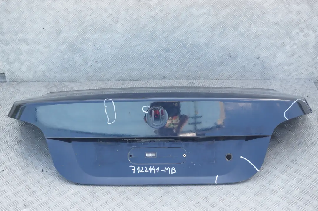BMW 5 Series E60 Trunk Boot Lid Tailgate Monacoblau Monaco Blue Metallic - A35 - SKU 7122441-MB - Part number 7122441