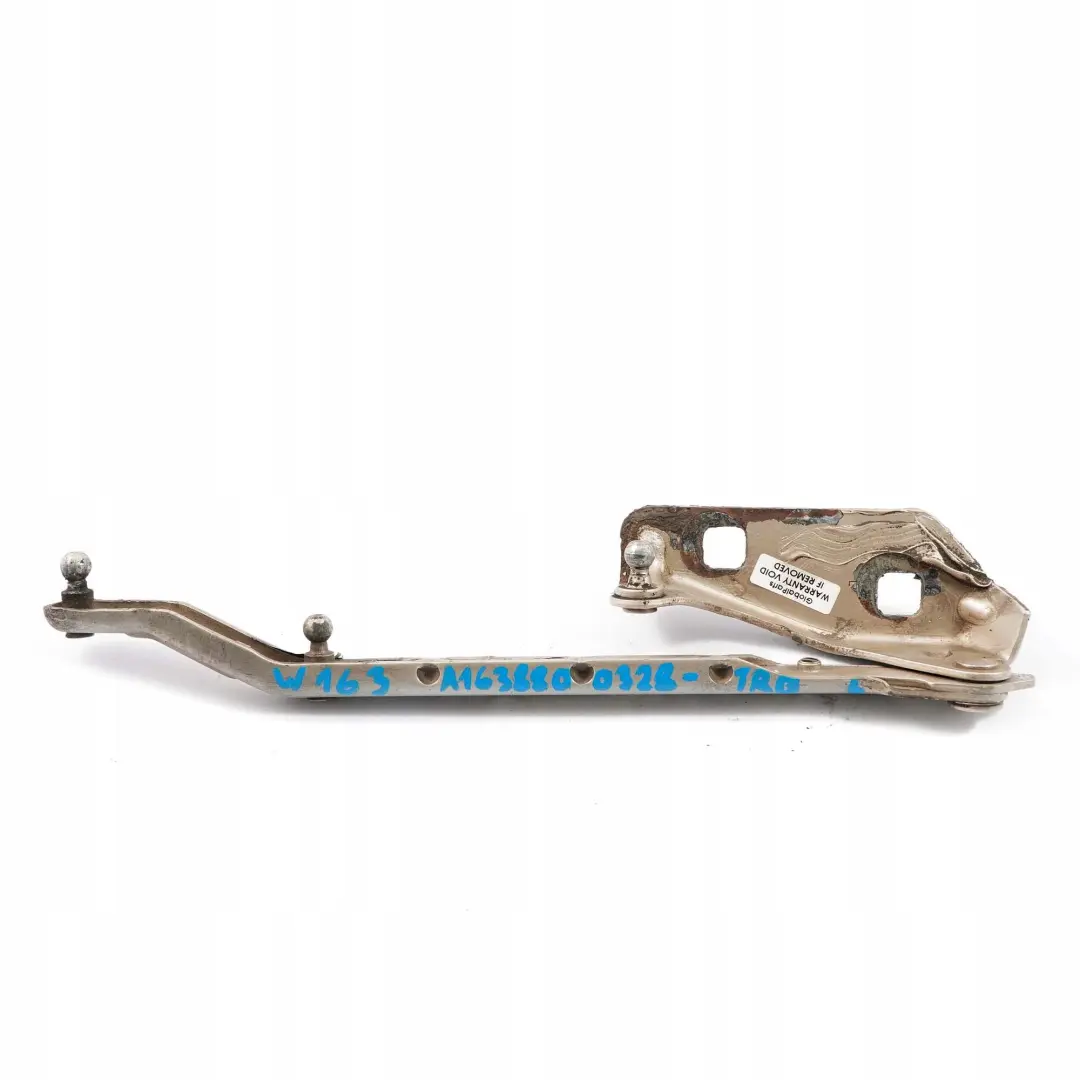  Mercedes-Benz Classe M W163 Cerniera Cofano SX Travertine Beige - SKU A1638800328-TRB - Numero di parte A1638800328