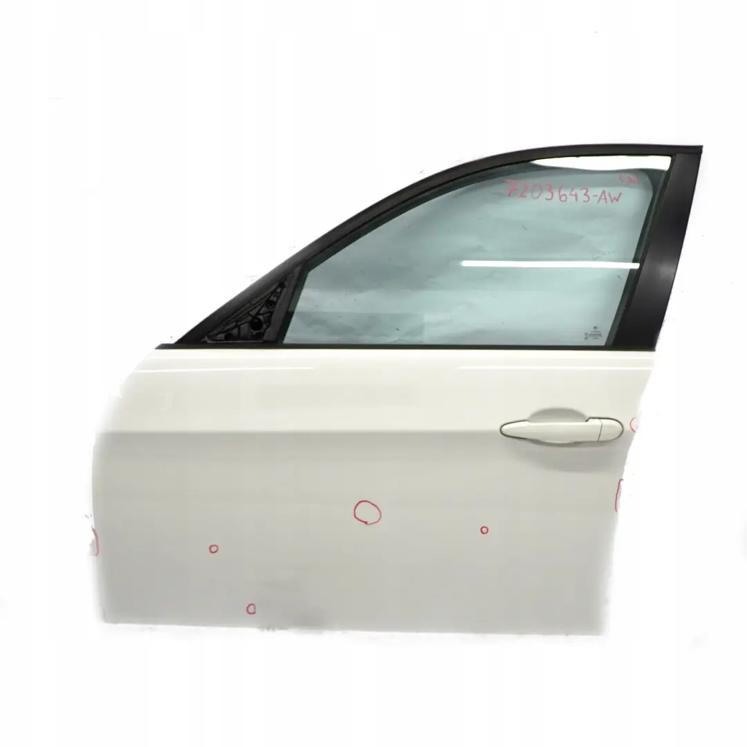 BMW E90 E91 Porte avant Gauche Blanc des Alpes Alpin Blanc - 300 - SKU 7203643-AW - Numéro de pièce 7203643