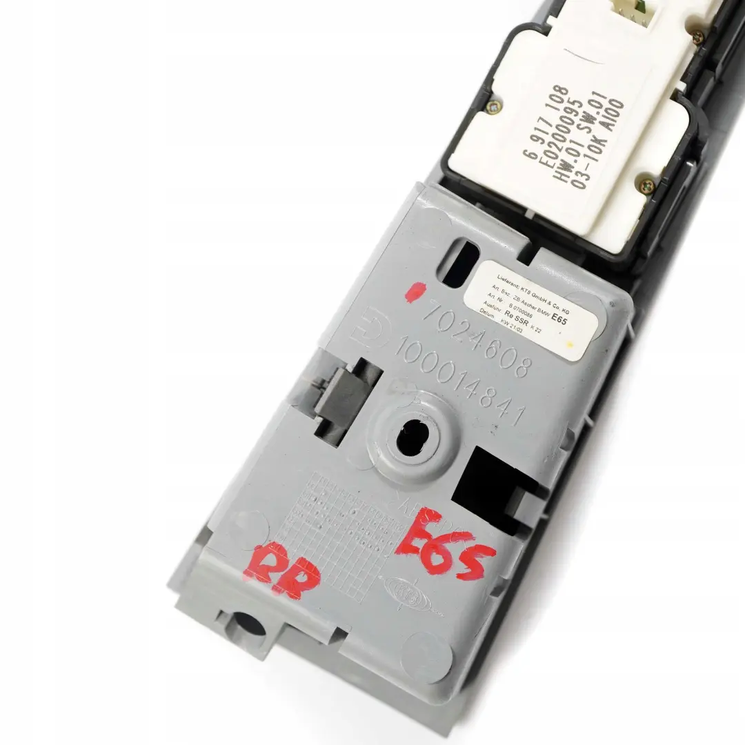BMW 7 E65 E66 Rear Right O/S Door Card Window Lifter Switch Ashtray Finisher - SKU 7024608 - Part number 7024608