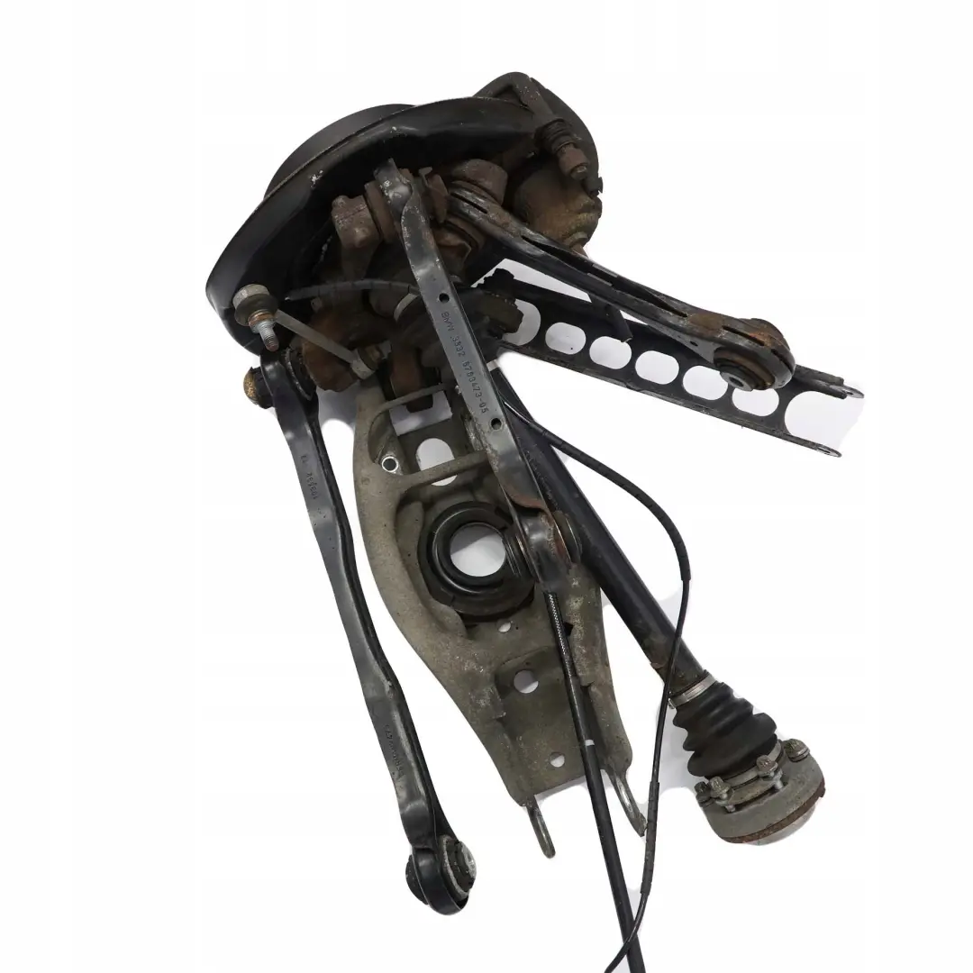 BMW E90 318i N43 N46 trasera izquierda Suspension Eje Pierna Freno Disco Hub - SKU 6774809-37 - Número de pieza 6774809