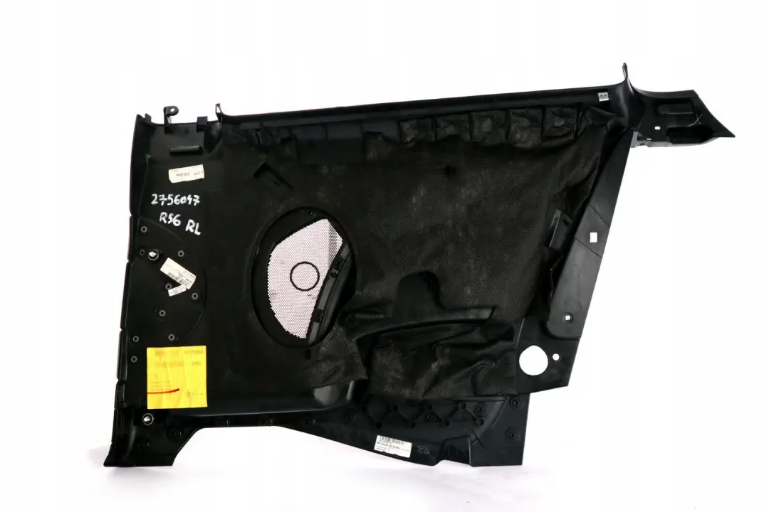 Rivestimento Laterale Posteriore SX Pannello Porta Nero Argento per Mini Cooper R56 con numero di parte 51432756047 Mini Cooper R56 Rivestimento Laterale Posteriore SX Pannello Porta Nero Argento - SKU 2756047 - Numero di parte 51432756047