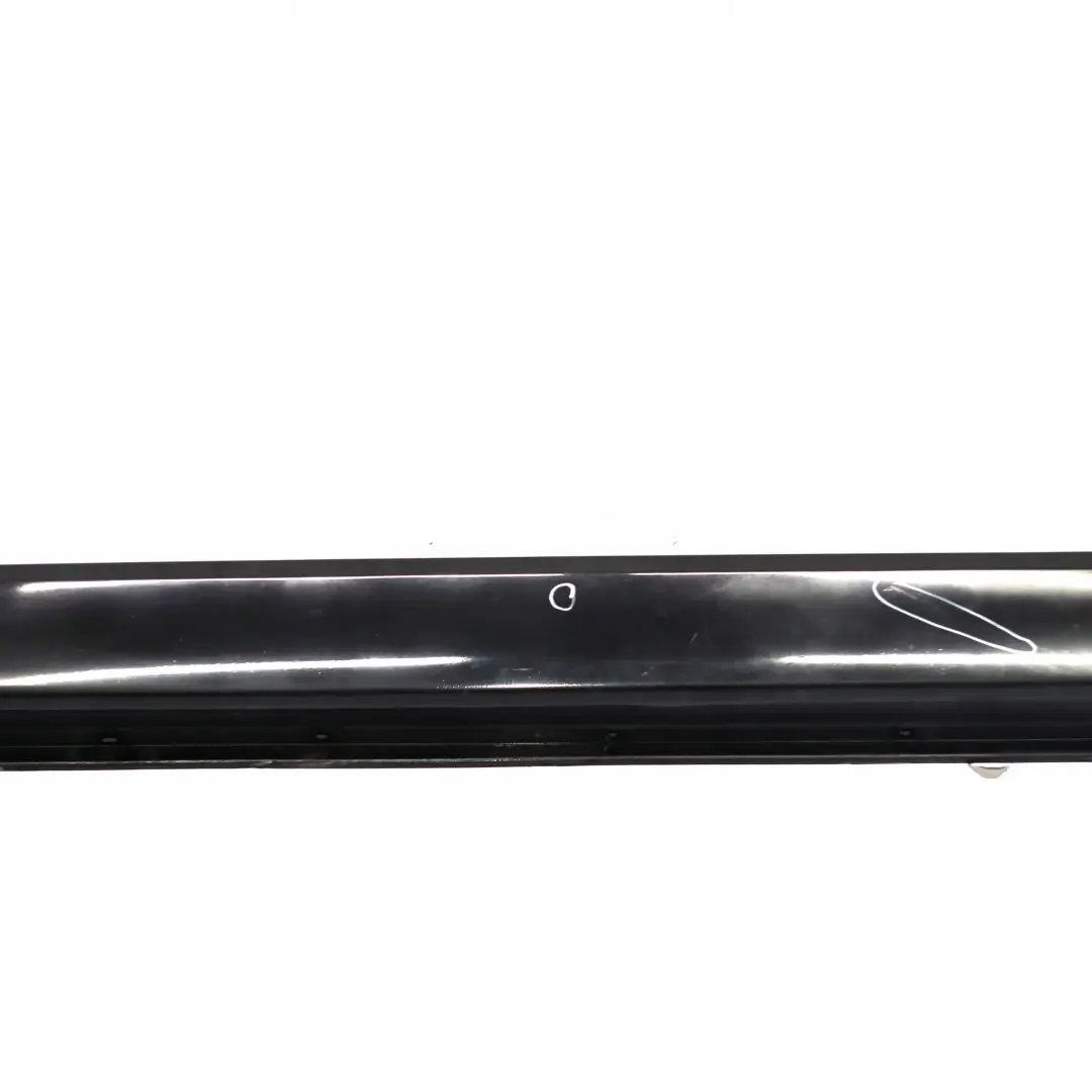 BMW 7 Series E66 Long Door Sill Cover Skirt Right O/S Black Sapphire - 475 - SKU 0395480-BS - Part number 0395480