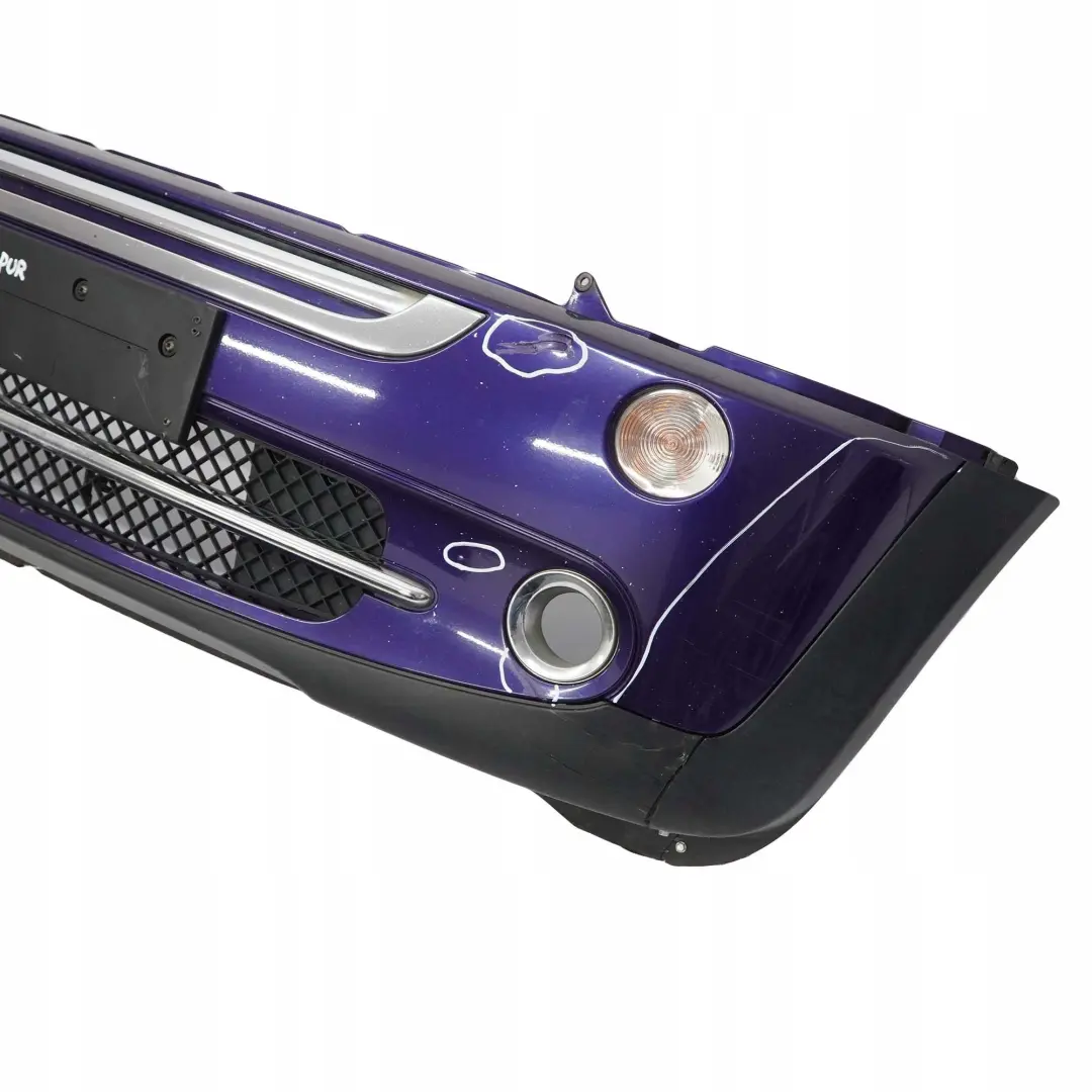 BMW Mini Cooper Cabrio R50 R52 Complete Front Bumper Panel Black-eye Purple A24 - SKU 0308998-PUR - Part number 0308998