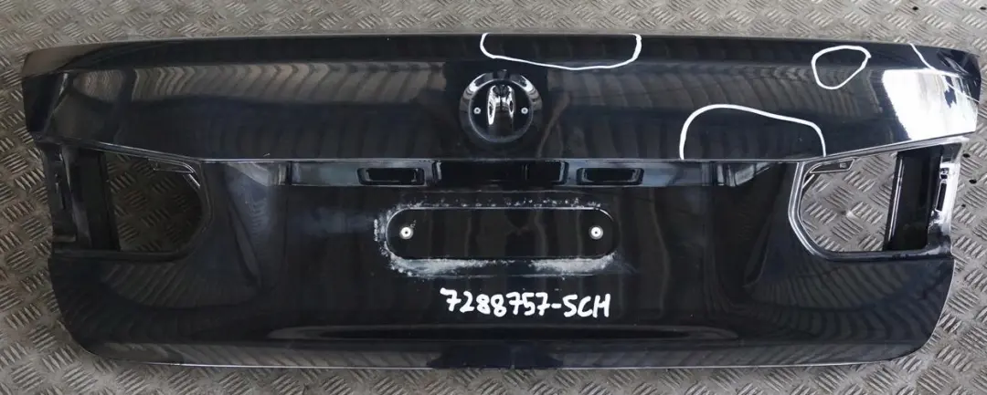 Boot Trunk Lid Tailgate Schwarz 2 Black - 668 to BMW 3 Series F30 F80 M3 Rear with Part number 7288757 BMW 3 Series F30 F80 M3 Rear Boot Trunk Lid Tailgate Schwarz 2 Black - 668 - SKU 7288757-SCH - Part number 7288757