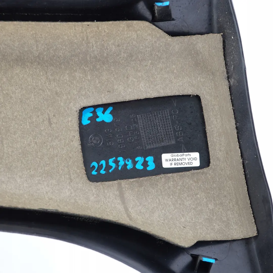 BMW 3 Series E36 Saloon Touring B-Pillar Column Trim Panel Cover Left N/S Black - SKU 2257923 - Part number 2257923