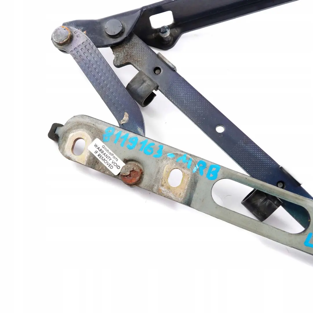 BMW E36 Bisagra Tapa Del Maletero Trasera Izquierda Color Azul Montreal - 297 - SKU 8119163-MRB - Número de pieza 8119163