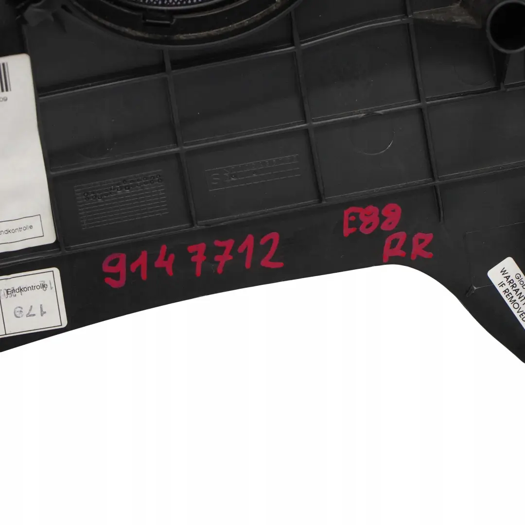 Right O/S Lateral Trim Panel Cloth Pearlpoint Anthracite to BMW 1 E88 Cabrio Rear with Part number 9147712 BMW 1 E88 Cabrio Rear Right O/S Lateral Trim Panel Cloth Pearlpoint Anthracite - SKU 9147712 - Part number 9147712