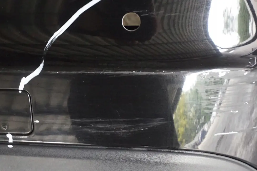 Mercedes CLC CL203 Rear Bumper Trim Panel Obsidian Black - 197U - SKU A2038801540-OB - Part number A2038801540