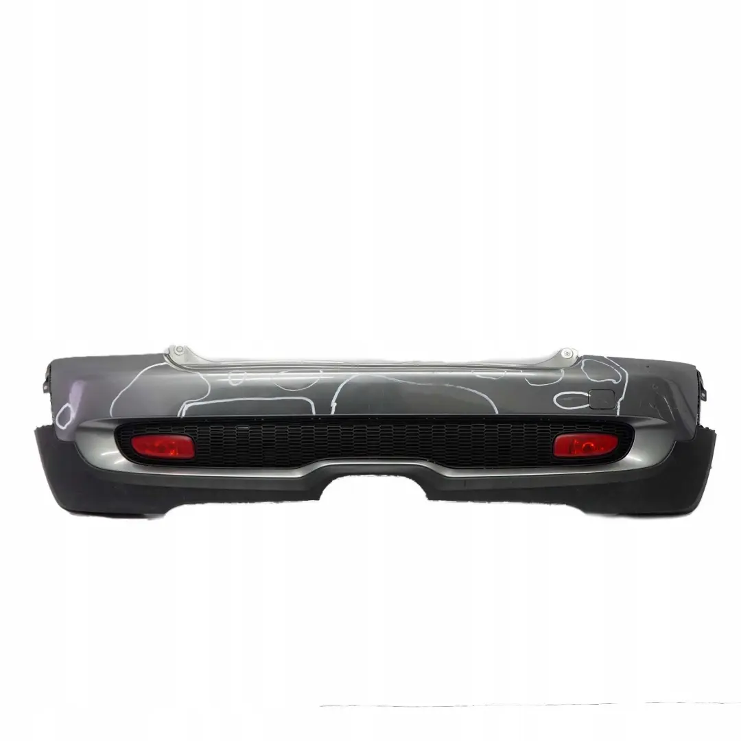 Complete Rear Bumper Trim Panel Dark Silver to Mini Cooper S R56 R57 with Part number 0430252 Mini Cooper S R56 R57 Complete Rear Bumper Trim Panel Dark Silver - SKU 0430252-DS6 - Part number 0430252